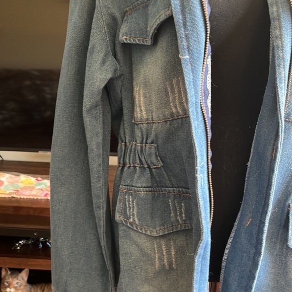 Misses Jean Jacket size 28 by Aimeite Brand New - Picture 3 of 5